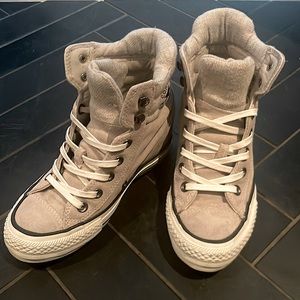 Wedge converse sneakers . Size 6 . In perfect  condition .